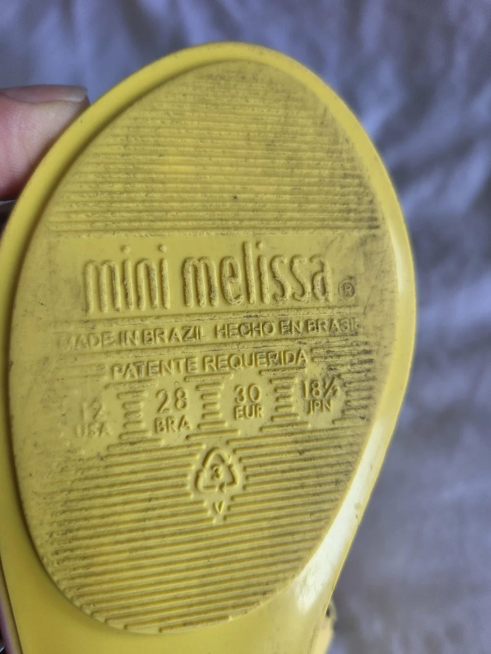 Mini Melissa | Yellow Mary Jane Sandals with Rainbow and Sun Motif